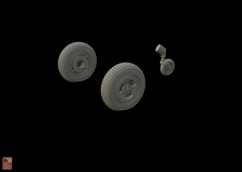 Eduard Accessories 1:48 Spitfire Mk.XIV wheels-3spoke f.Airfix