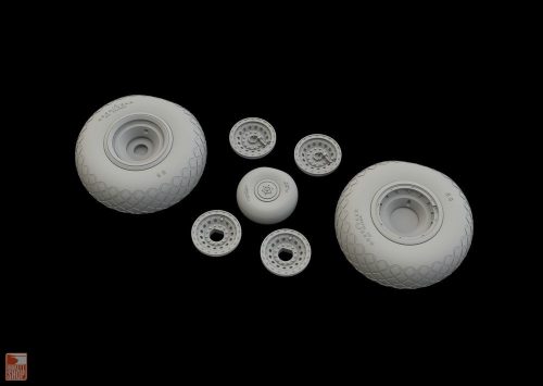 Eduard Accessories 1:48 B-17 wheels for HKM