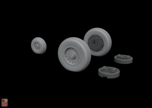 Eduard Accessories 1:48 Mirage IIIC wheels for Eduard