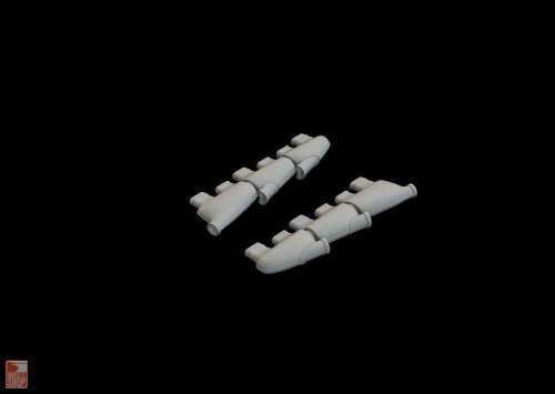 Eduard Accessories 1:48 Spitfire Mk.I exhaust stacks for Eduard