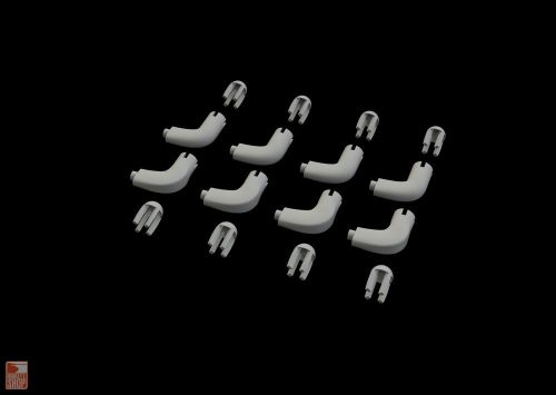 Eduard Accessories 1:48 Bf 109G Eberspächer acoustic pipes for Eduard