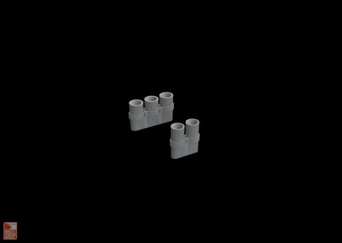 Eduard Accessories 1:48 F6F exhaust stacks for EDUARD