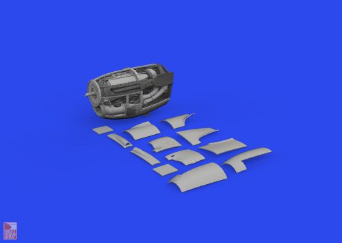 Eduard Accessories 1:48 P-38J left engine PRINT 1/48 TAMIYA