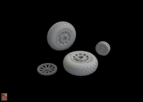 Eduard Accessories 1:48 P-51B/C wheels block tread  EDUARD