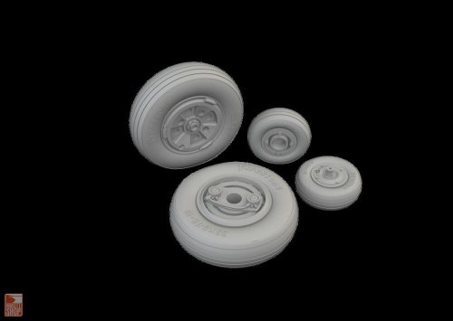 Eduard Accessories 1:48 Gannet wheels  AIRFIX