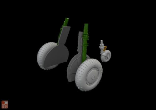 Eduard Accessories 1:48 Bf 108 wheels  EDUARD