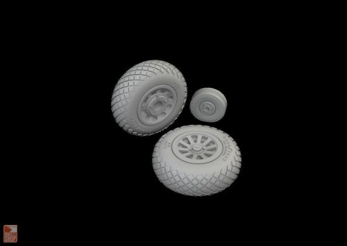 Eduard Accessories 1:72 P-51D wheels diamond tread