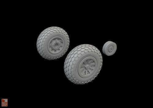 Eduard Accessories 1:72 P-51D wheels oval tread