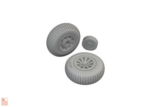 Eduard Accessories 1:72 P-51D wheels block tread 2 1/72