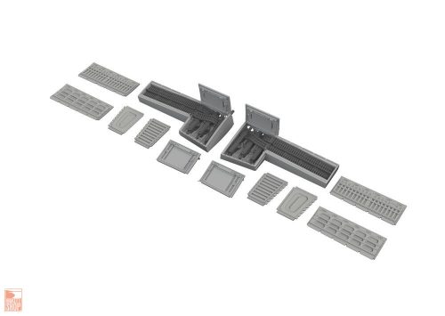 Eduard Accessories 1:72 P-51D gun bays PRINT