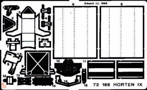 Eduard Accessories 1:72 Horten IX/GO 229