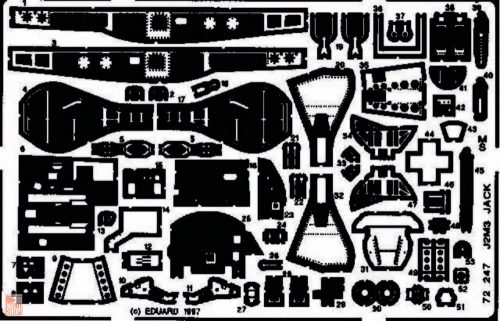 Eduard Accessories 1:72 J2M3 Jack/Raiden