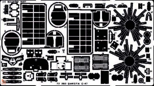 Eduard Accessories 1:72 C-47 Dakota