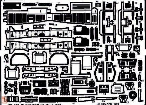 Eduard Accessories 1:72 Me-262B-1a/U1 Schwalbe