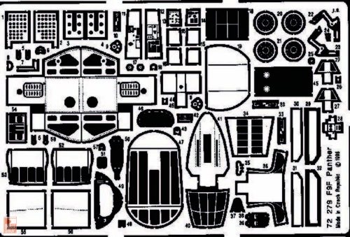 Eduard Accessories 1:72 F9F Panther