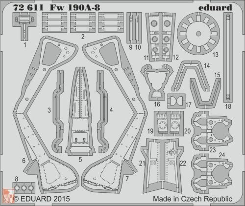 Eduard Accessories 1:72 Fw 190A-8 for Eduard