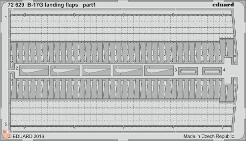 Eduard Accessories 1:72 B-17G landing flaps for Airfix
