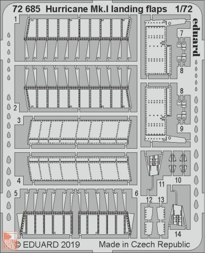 Eduard Accessories 1:72 Hurricane Mk.I landing flaps f.Arma Hobb