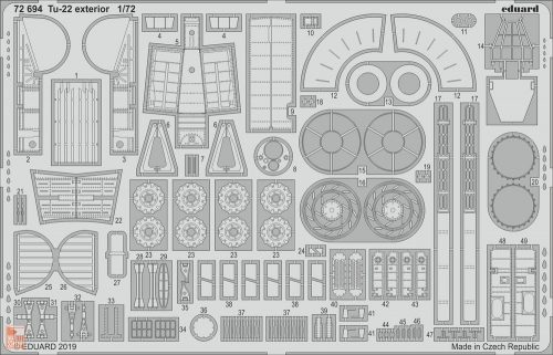 Eduard Accessories 1:72 Tu-22 exterior for Trumpeter