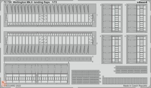 Eduard Accessories 1:72 Wellington Mk.II landing flaps for AIRFIX