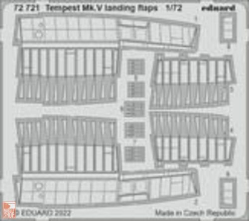 Eduard Accessories 1:72 Tempest Mk.V landing flaps 1/72