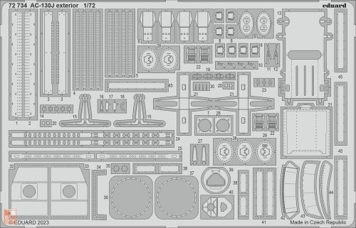 Eduard Accessories 1:72 AC-130J exterior 1/72 ZVEZDA