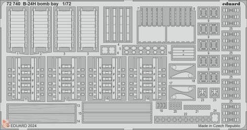 Eduard Accessories 1:72 B-24H bomb bay 1/72