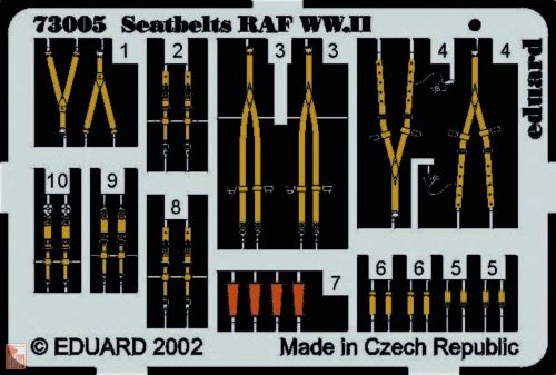 Eduard Accessories 1:72 Seatbelts RAF WW.II