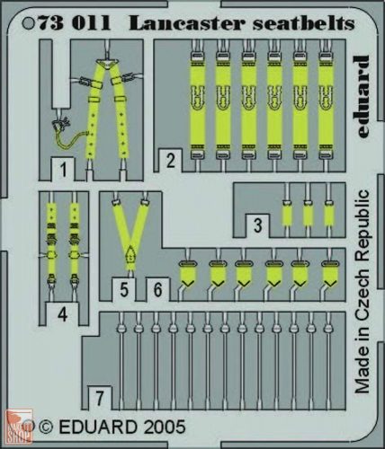 Eduard Accessories 1:72 Lancaster seatbelts 73011