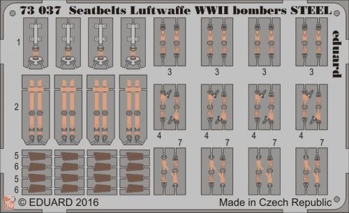 Eduard Accessories 1:72 Seatbelts Luftwaffe WWII bombers STEEL