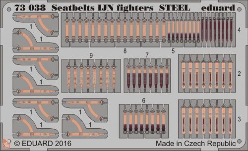 Eduard Accessories 1:72 Seatbelts IJN fighters STEEL