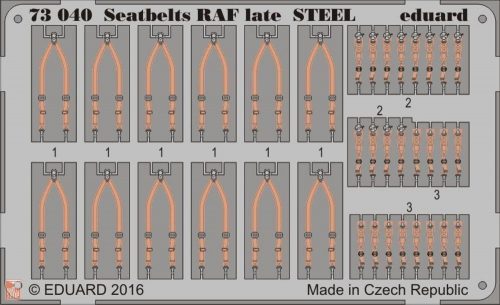 Eduard Accessories 1:72 Seatbelts RAF late STEEL