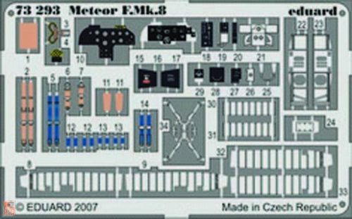 Eduard Accessories 1:72 Meteor F.Mk.8 für MPM-Bausatz