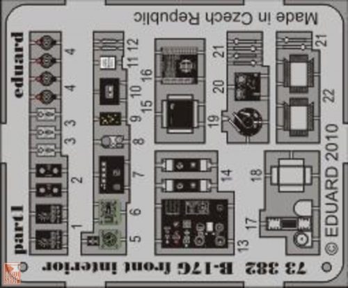 Eduard Accessories 1:72 B-17G front interior for Revell