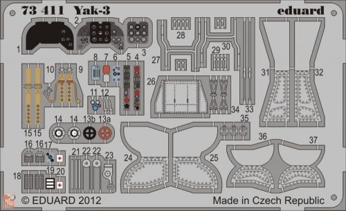 Eduard Accessories 1:72 Yak-3for Zvezda