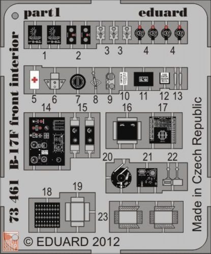 Eduard Accessories 1:72 B-17F front interior for Revell