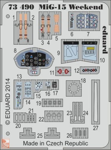 Eduard Accessories 1:72 MiG-15 Weekend for Eduard