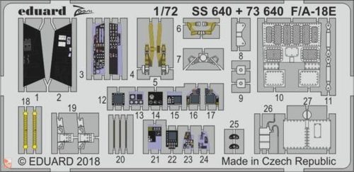 Eduard Accessories 1:72 F/A-18E for Academy