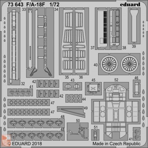 Eduard Accessories 1:72 F/A-18F for Academy