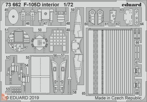 Eduard Accessories 1:72 F-105D interior for Trumpeter