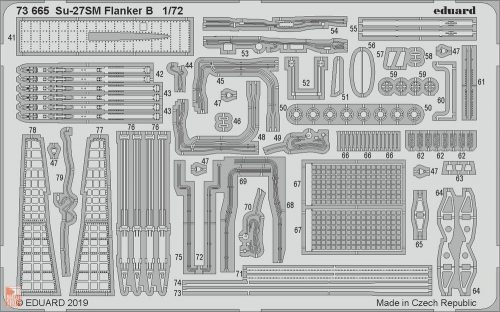 Eduard Accessories 1:72 Su-27SM Flanker B for Zvezda