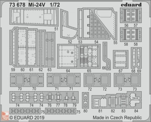 Eduard Accessories 1:72 Mi-24V for Zvezda