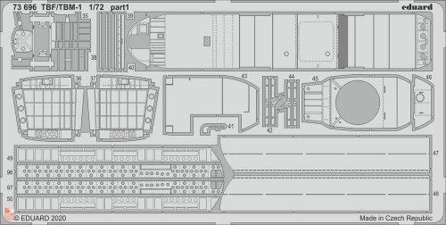 Eduard Accessories 1:72 TBF/TBM-1 Avenger for Hasegawa