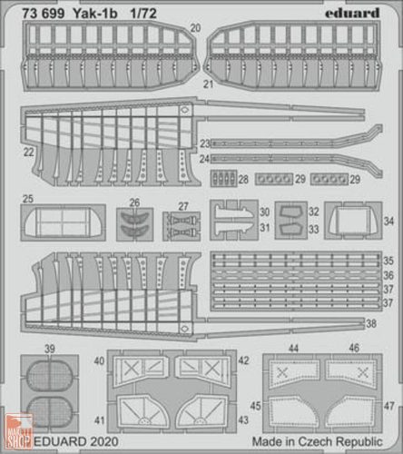 Eduard Accessories 1:72 Yak-1b for Arma Hobby