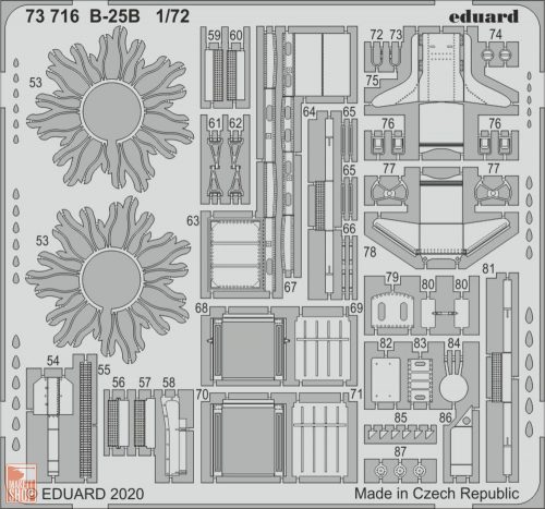 Eduard Accessories 1:72 B-25B for Airfix