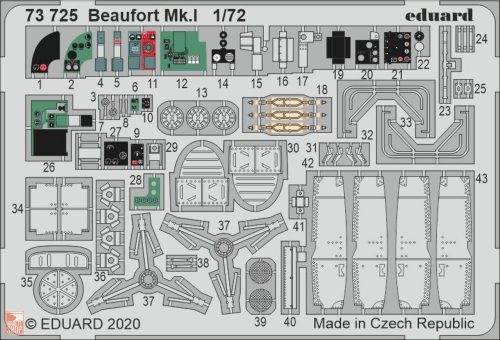 Eduard Accessories 1:72 Beaufort Mk.I for Airfix