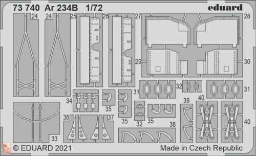 Eduard Accessories 1:72 Ar 234B 1/72 for DRAGON