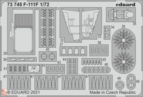 Eduard Accessories 1:72 F-111F 1/72 for HASEGAWA / HOBBY 2000