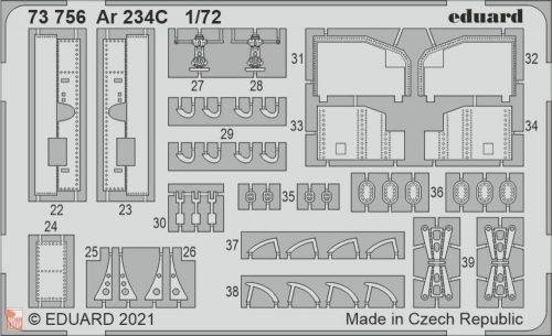 Eduard Accessories 1:72 Ar 234C, for HOBBY 2000 / DRAGON