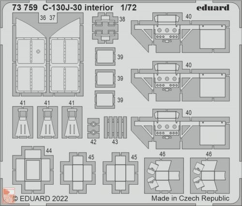 Eduard Accessories 1:72 C-130J-30 interior for ZVEZDA